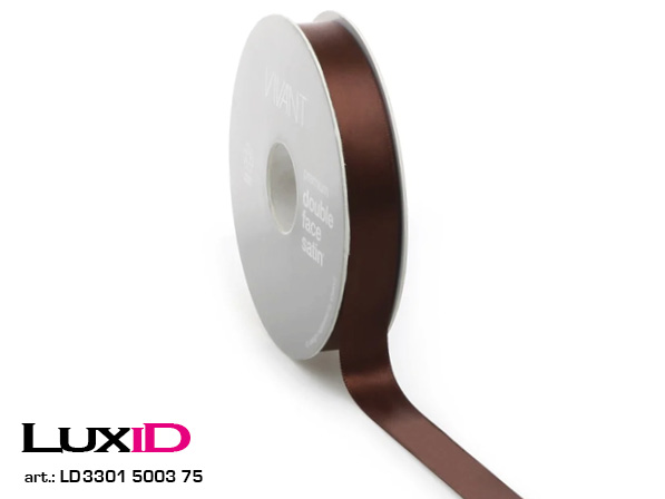 Double face satin V 75 brown 3mm x 50m